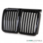 Preview: Satz Sport Kühlergrill für BMW 3er E30 passend in hochglanz Schwarz alle Modelle